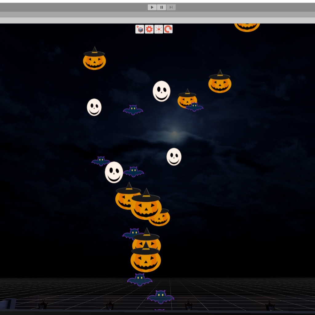 ハロウィンパーティクル & clusterアイテム