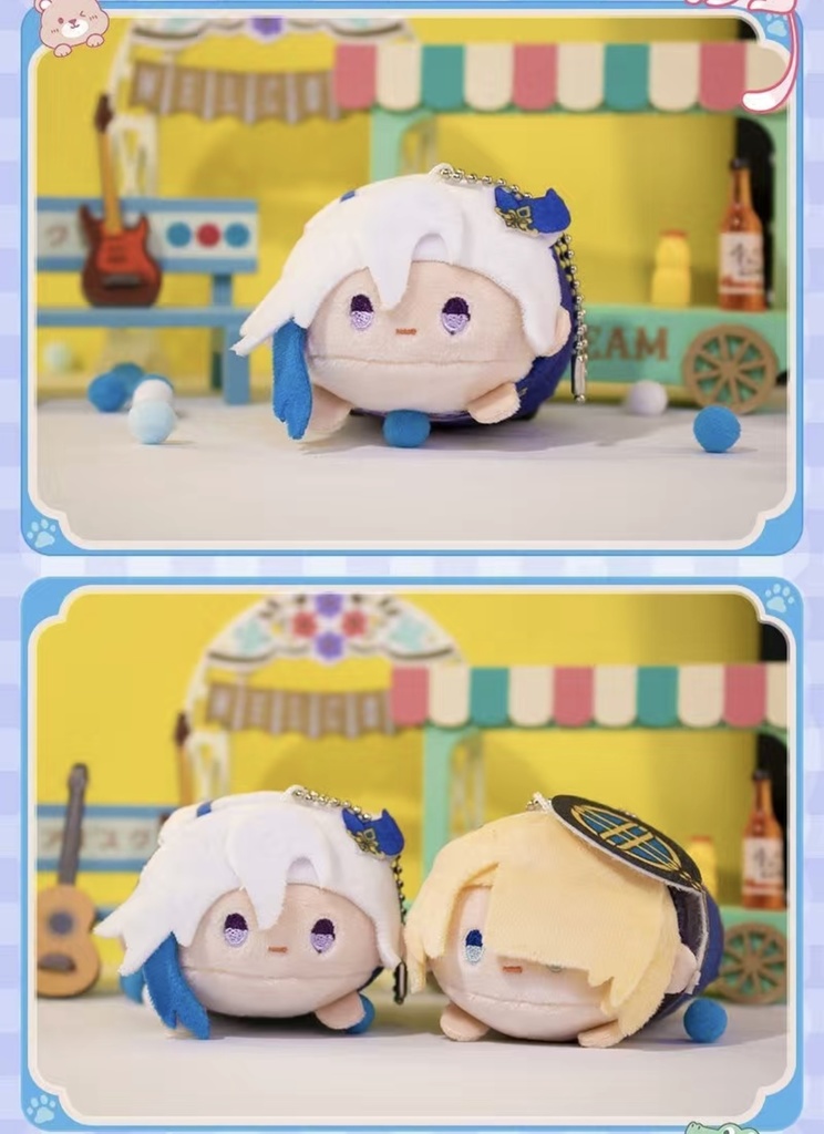 【海外サークル委託販売】原神 同人 ぬいぐるみ 10cm チェーン付き