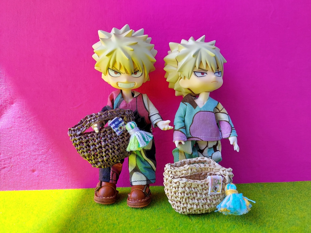 マルシェバッグ ホワイト/ダークブラウン