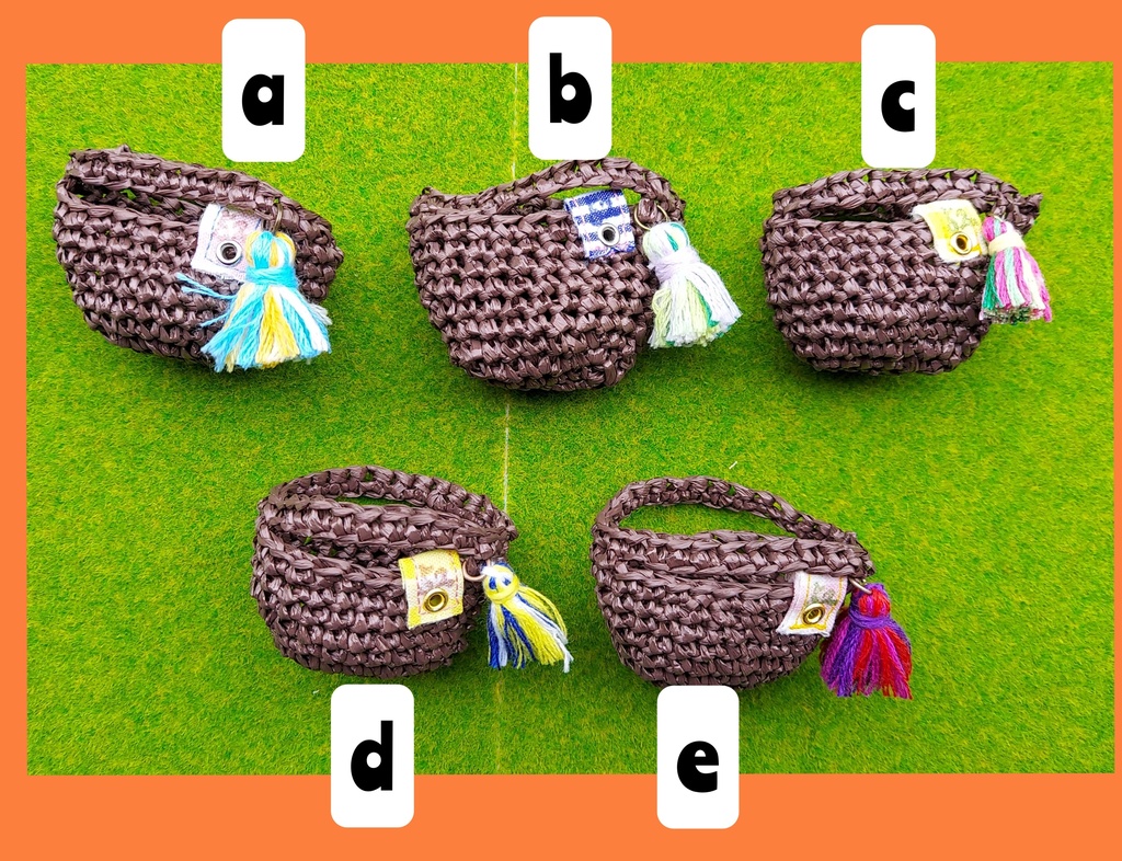 マルシェバッグ ホワイト/ダークブラウン