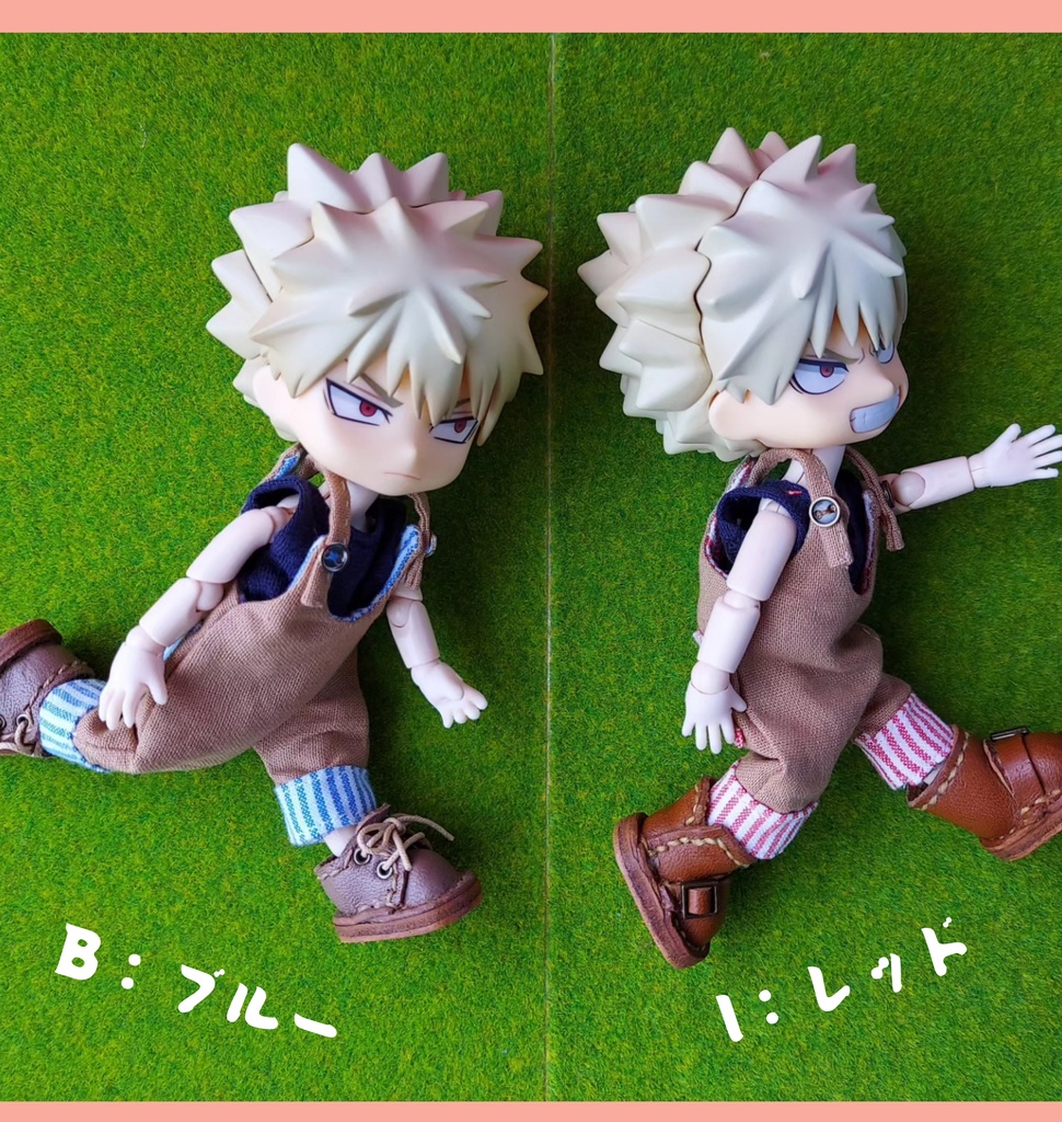 ぽってりサロペット チノ&ストライプ