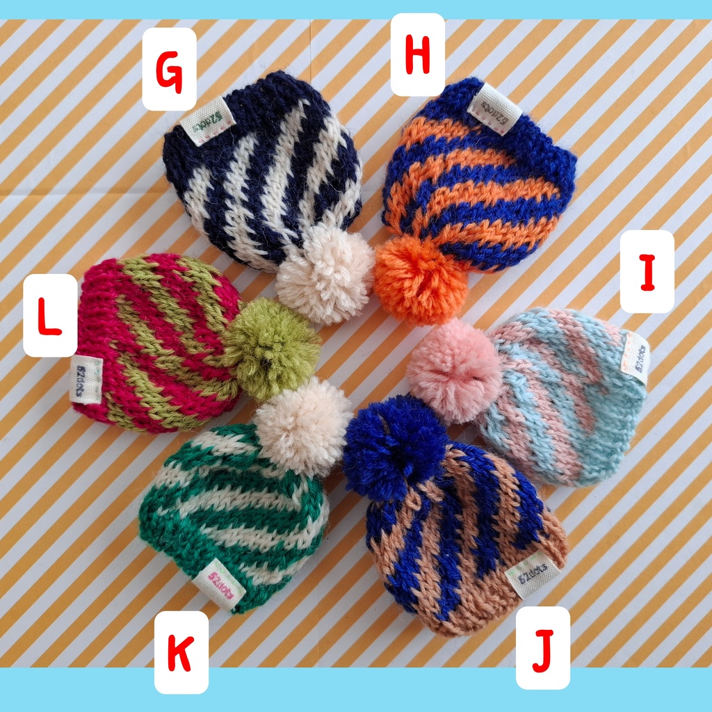 しましまニットキャップ Sサイズ