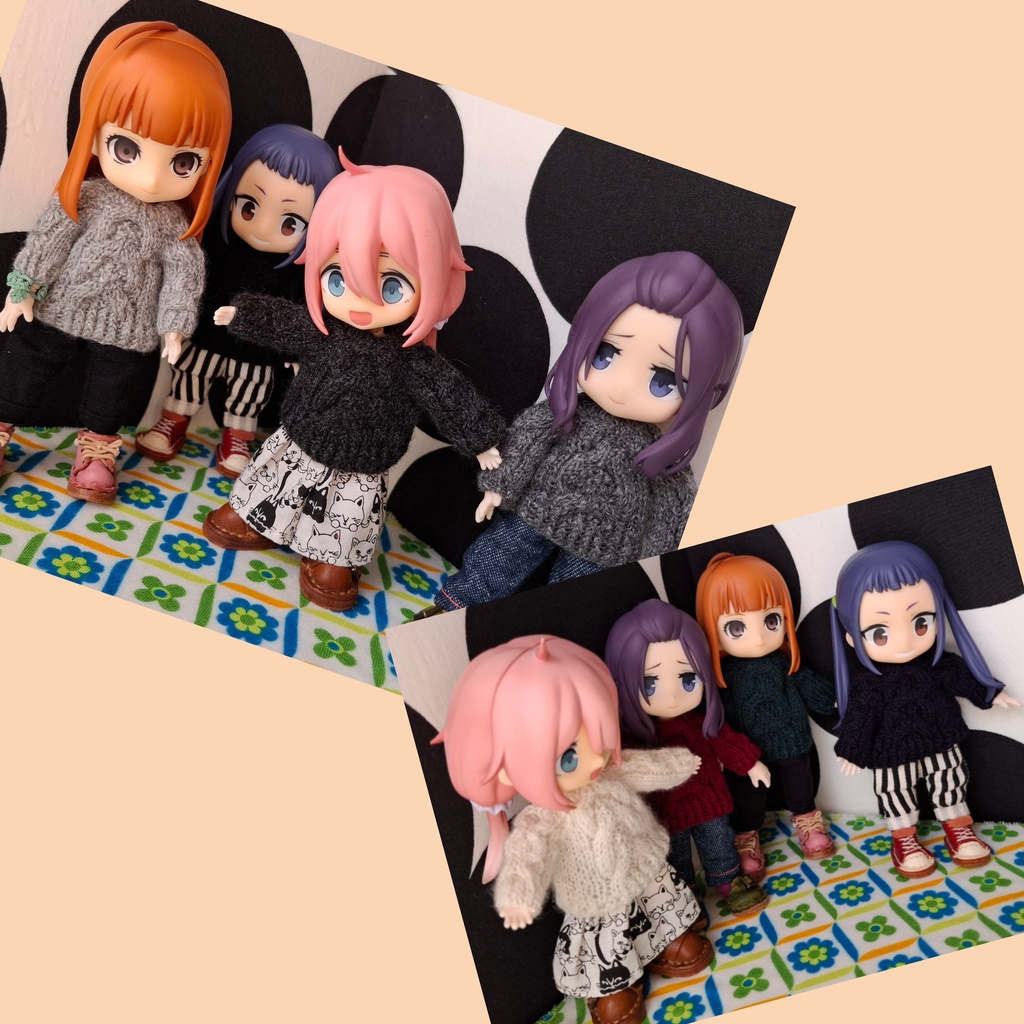 模様編みのニット2025・深めカラー