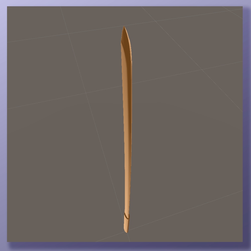 3Dモデル「木刀」