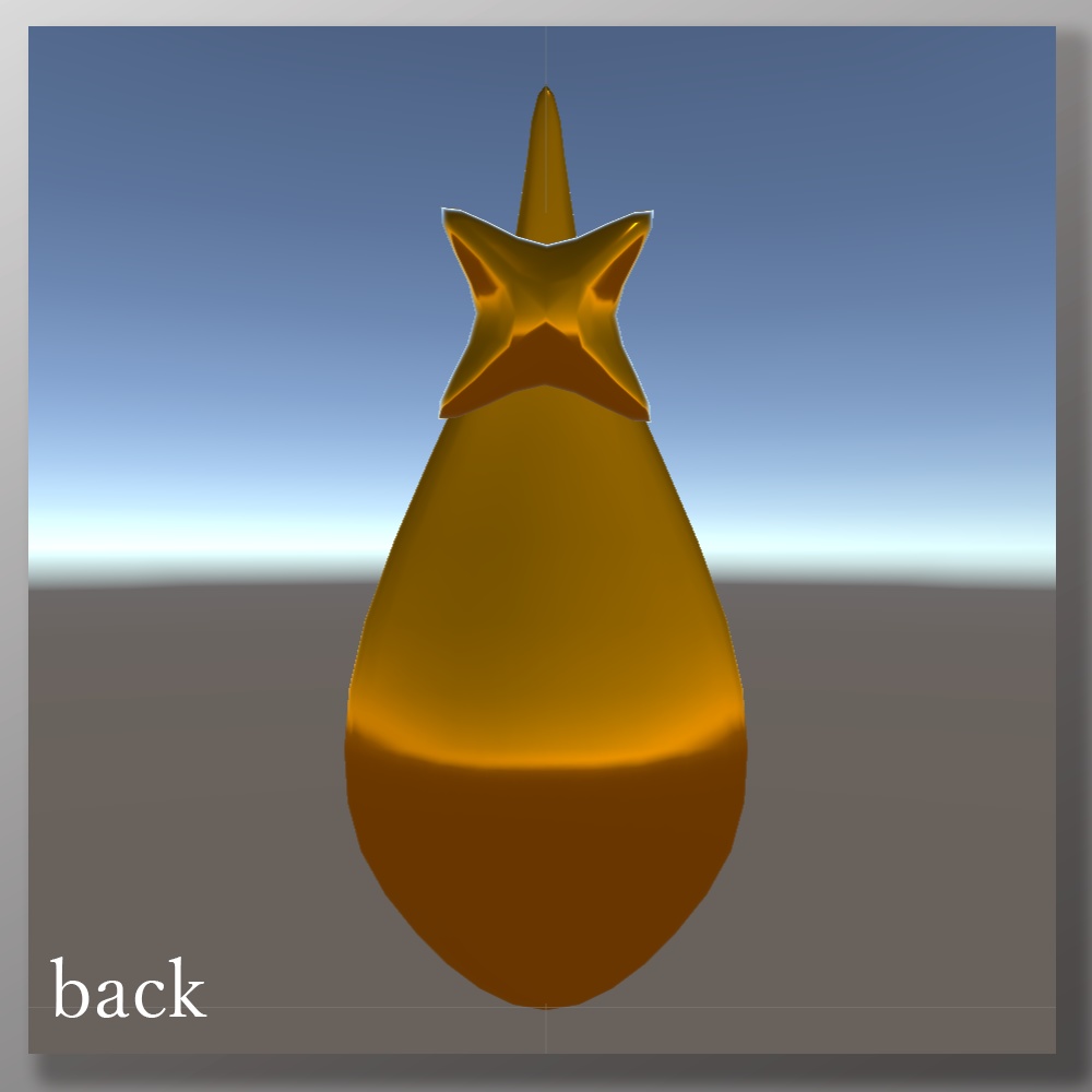 3Dモデル「星の雫~双子座~」ピアス