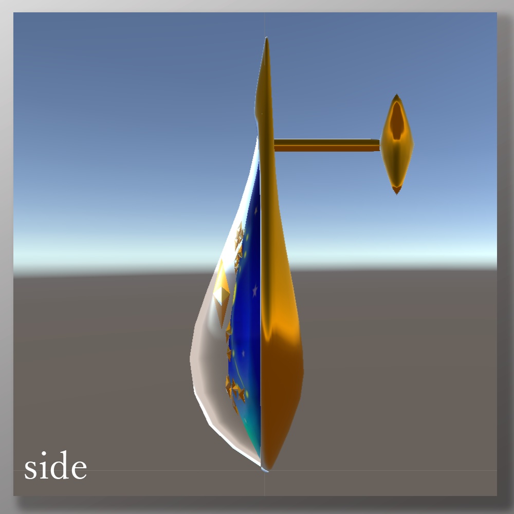 3Dモデル「星の雫~うお座~」ピアス