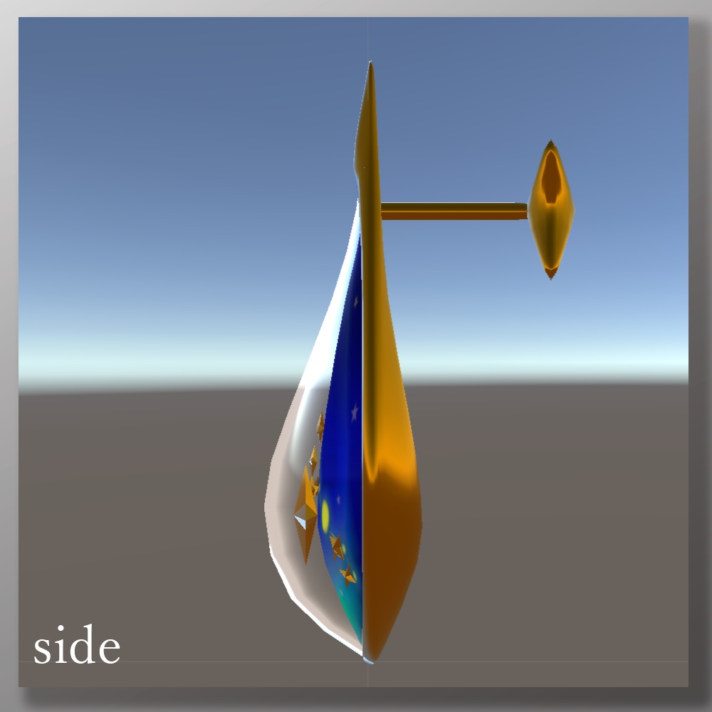 3Dモデル「星の雫~牡牛座~」ピアス