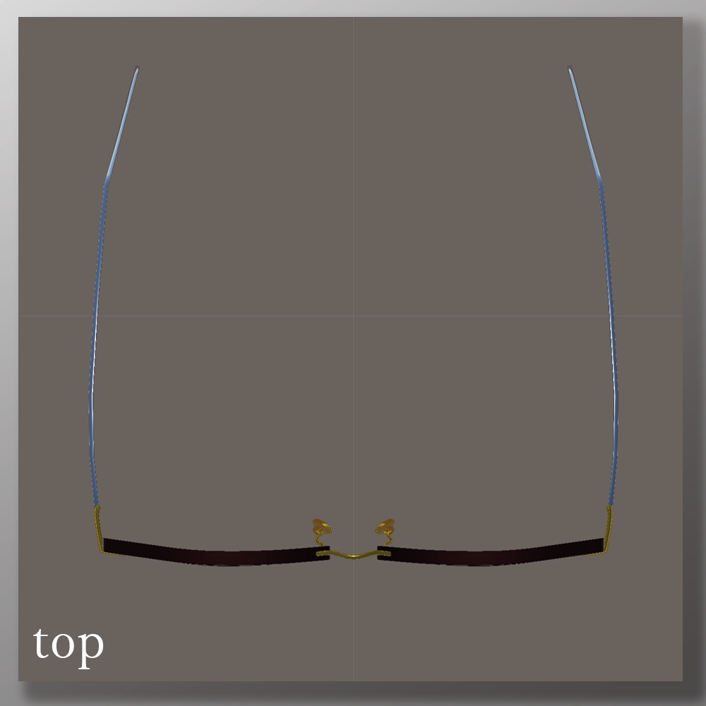 3Dモデル「ボストンメガネ」