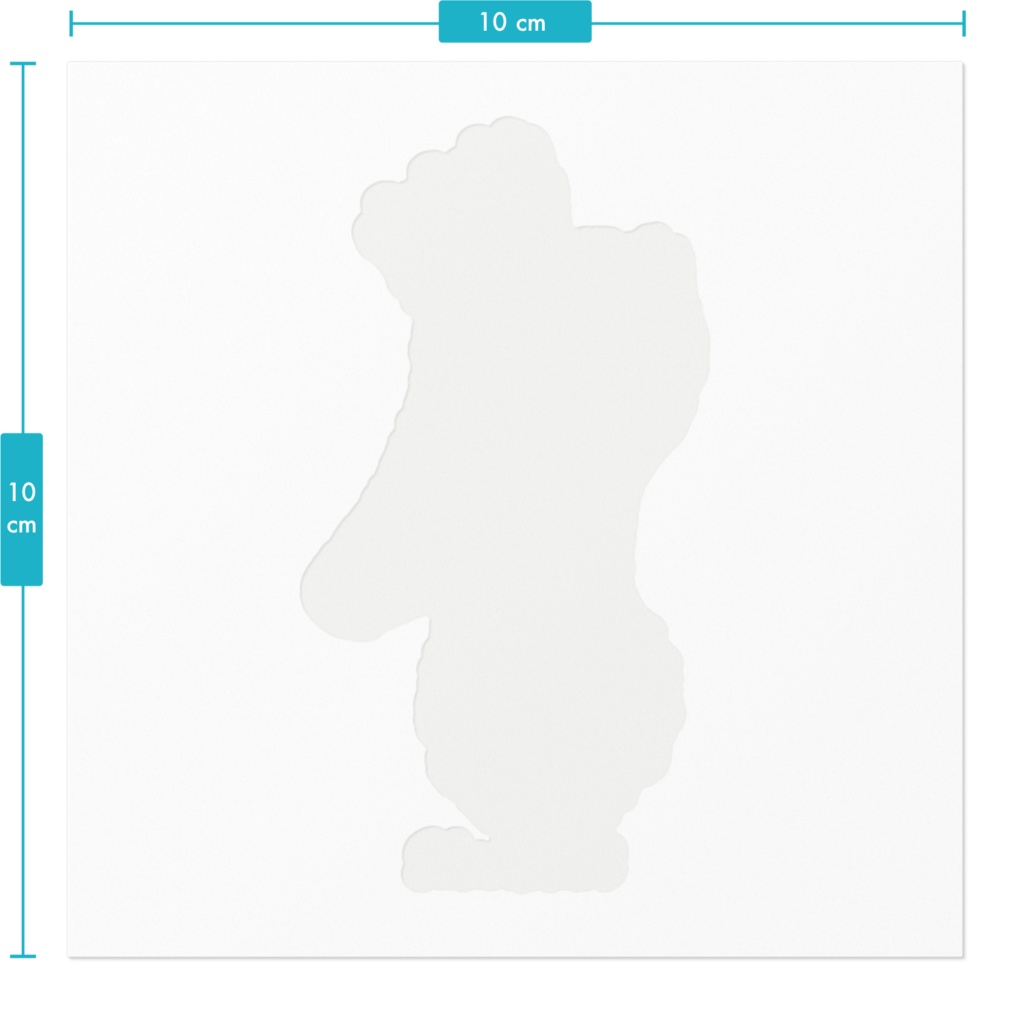 クジラ頭の王様ステッカー