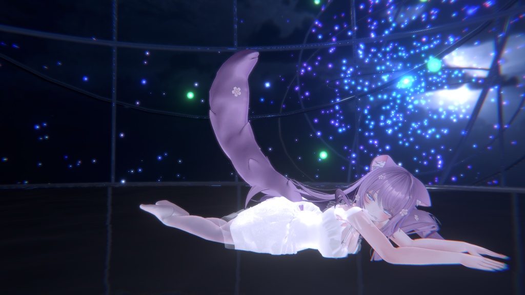 【桔梗-Kiktyou- 萌-Moe- 他8アバター対応】ゴスロリワンピース【購入者には、バッグが付いてます】