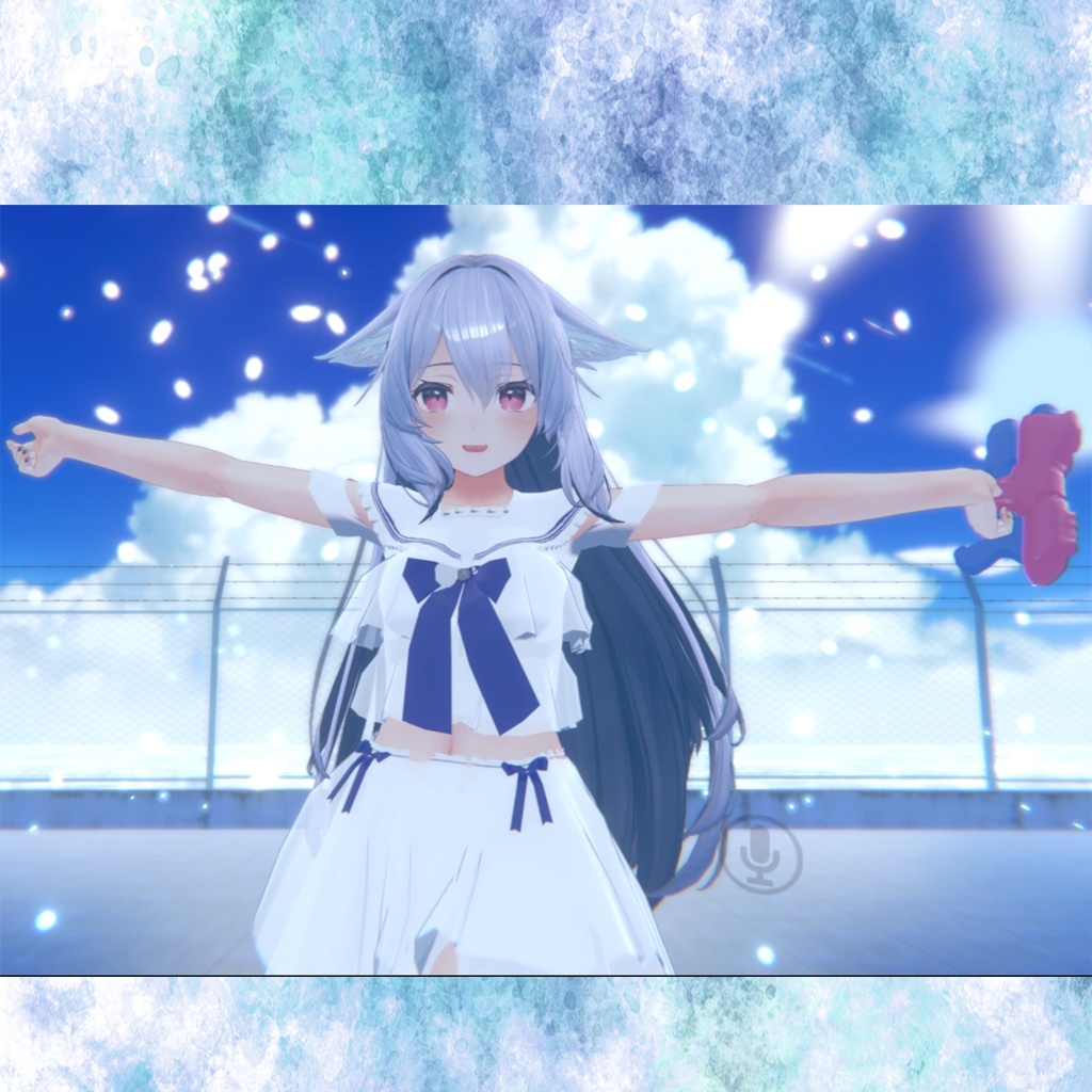 【桔梗-Kikyou- 竜胆-Rindou- セレスティア-Selestia-対応】セーラー水着【水鉄砲・サンダルおまけつき】