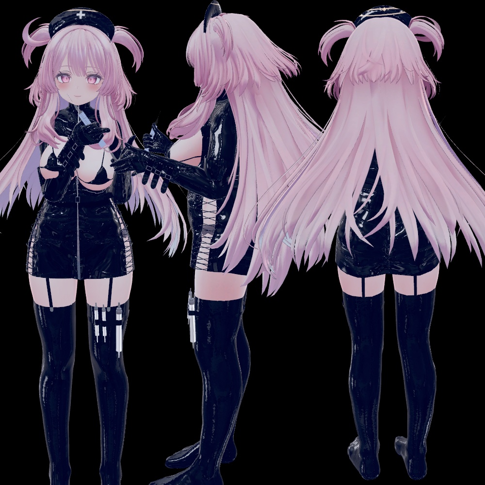 【セレスティア-Selestia- 竜胆-RINDO-対応】ブラックナース【注射器付き】