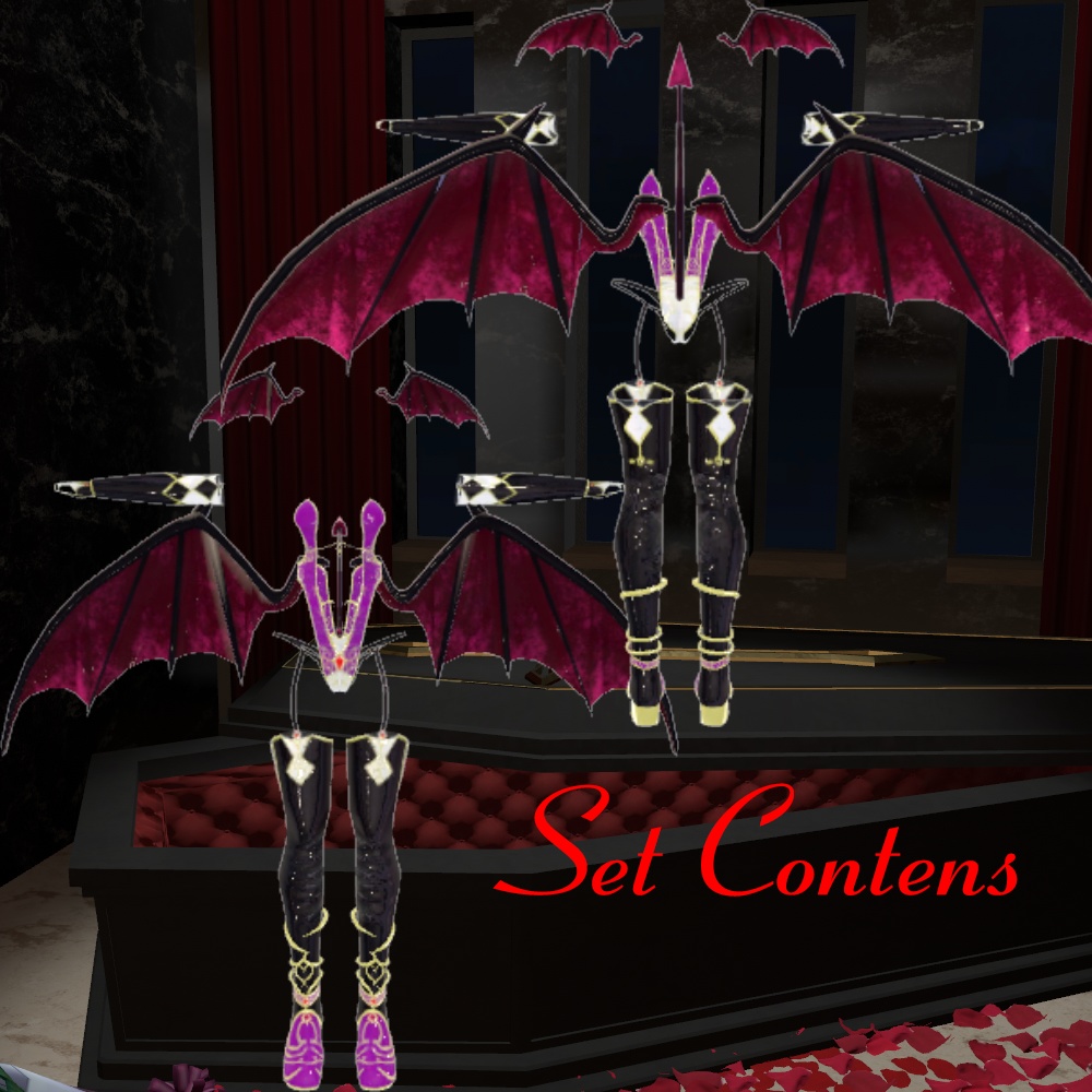 【-セレスティア-Selestia-】夜の女帝サキュバス【羽、しっぽ付き】