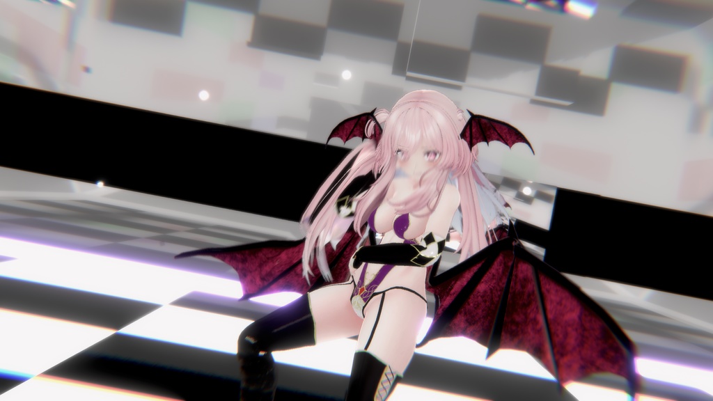 【-セレスティア-Selestia-】夜の女帝サキュバス【羽、しっぽ付き】