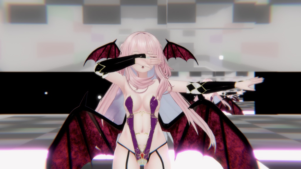 【-セレスティア-Selestia-】夜の女帝サキュバス【羽、しっぽ付き】