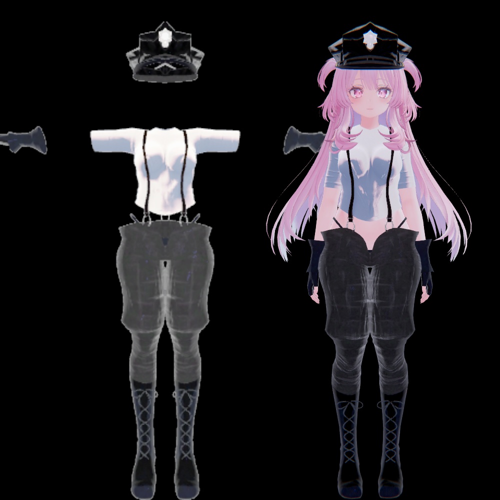 【セレスティア-Selestia-対応】サスペンダーポリス