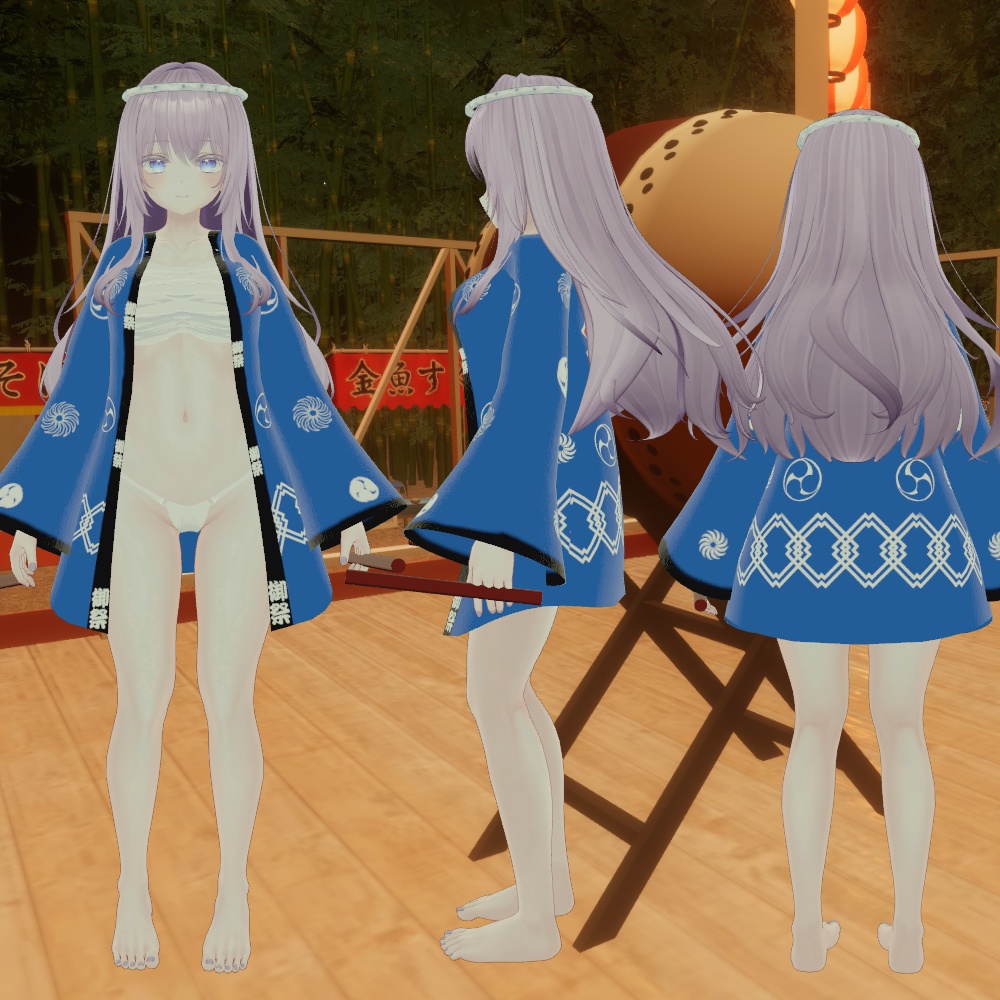 【萌-Moe- ルシナ-Rusina- セレスティア-Selestia- サフィー-Sapphy-対応】お祭り法被