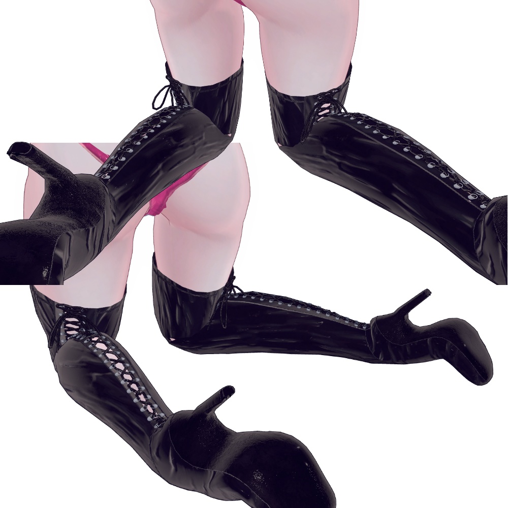 【萌-moe- 他7アバター】ハイサイブーツ【カラバリ追加】