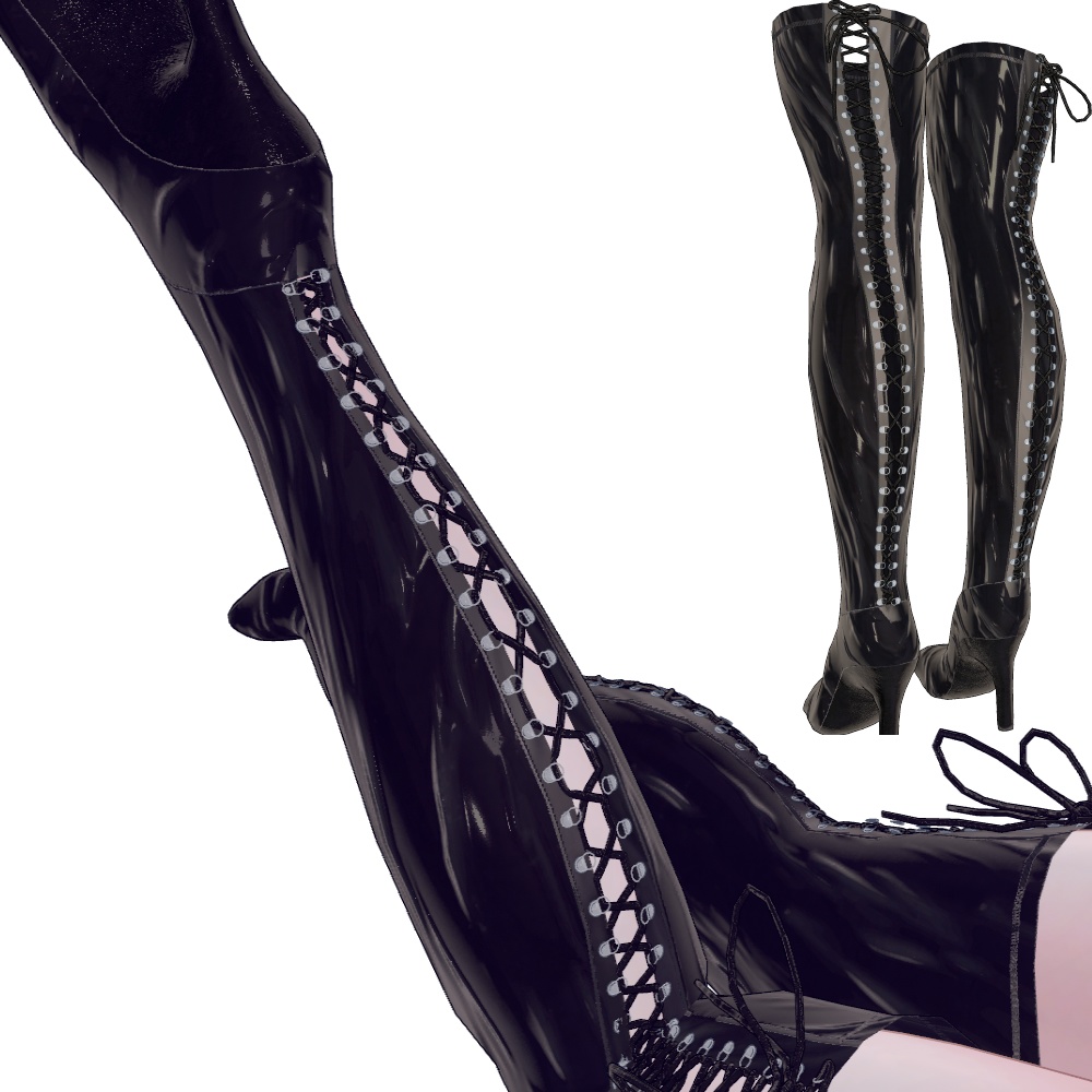 【萌-moe- 他7アバター】ハイサイブーツ【カラバリ追加】