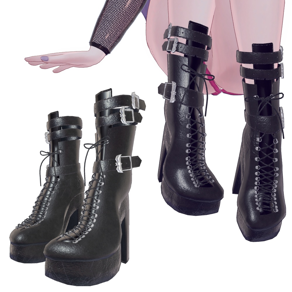 【萌-Moe- セレスティア-Selestia-対応】ハイヒールブーツ