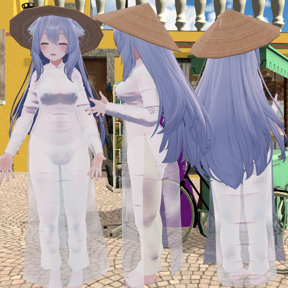 【萌-Moe- 桔梗-Kikyou- ラシューシャ-Lasyusha対応】アオザイ