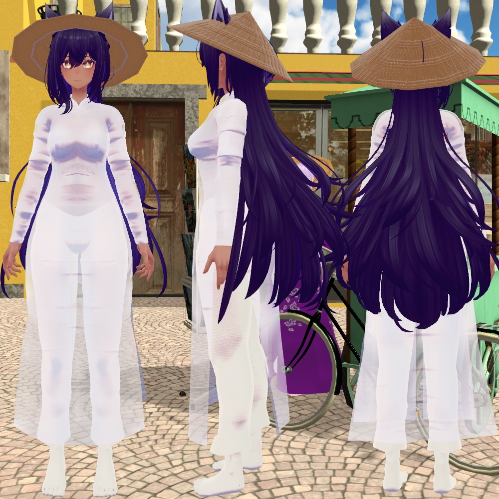 【萌-Moe- 桔梗-Kikyou- ラシューシャ-Lasyusha対応】アオザイ