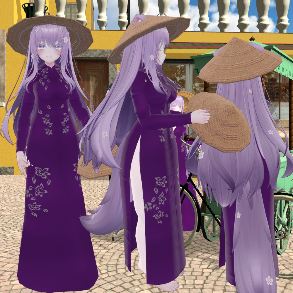 【萌-Moe- 桔梗-Kikyou- ラシューシャ-Lasyusha対応】アオザイ