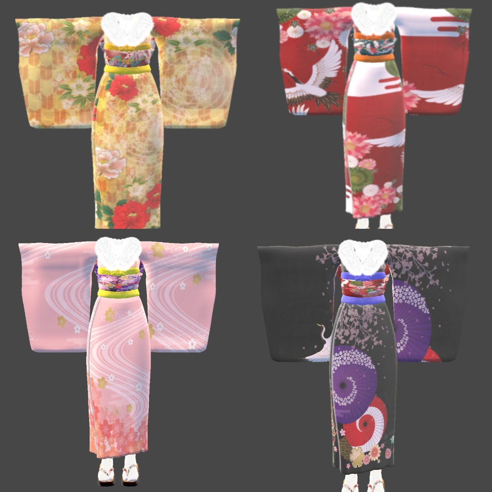 【19アバター対応】【MA対応】新年振袖-New Year Hurisode-