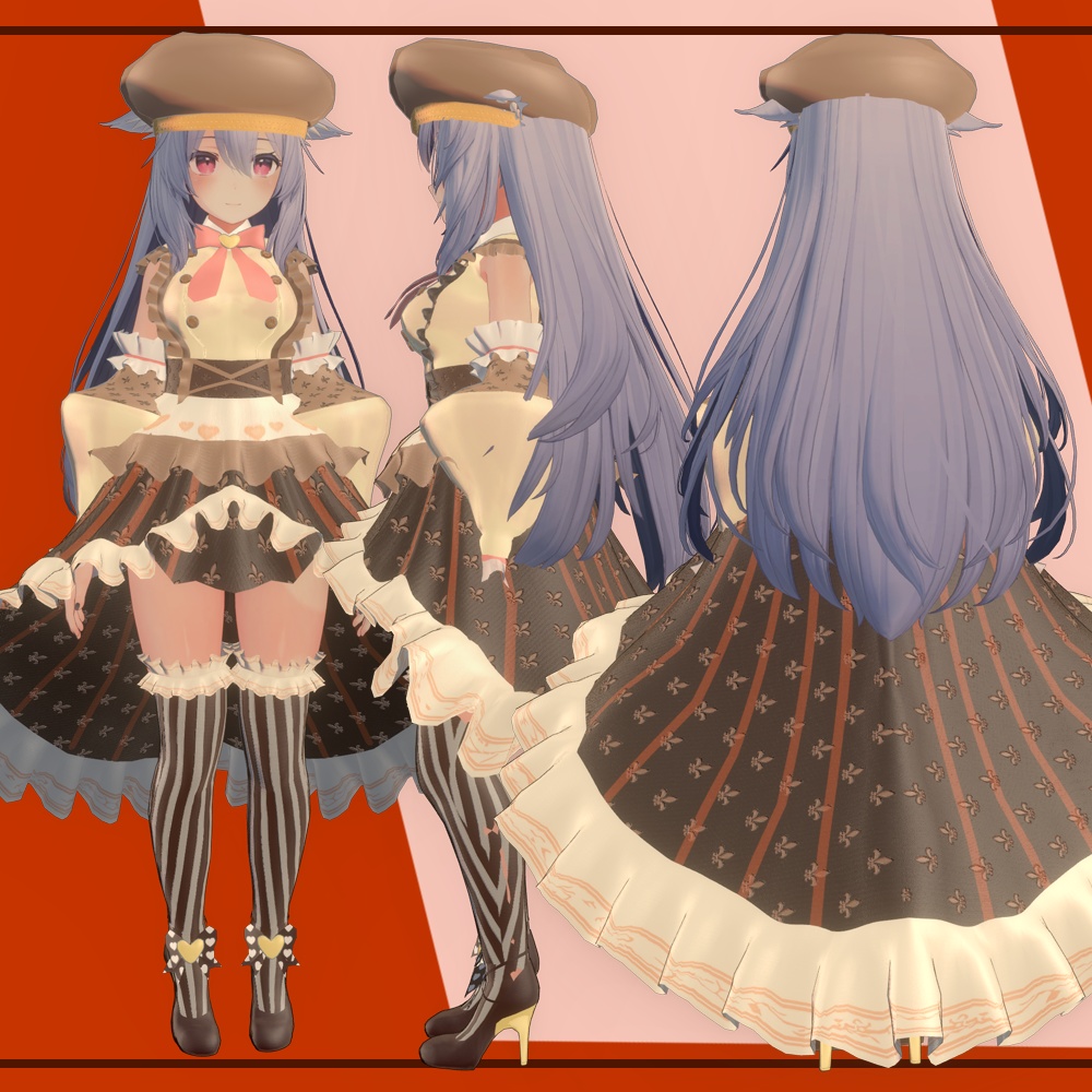 【萌-Moe- マヌカ-Manuka- 桔梗-Kikyou- 瑞希-Mizuki- 対応】バレンタインドレス