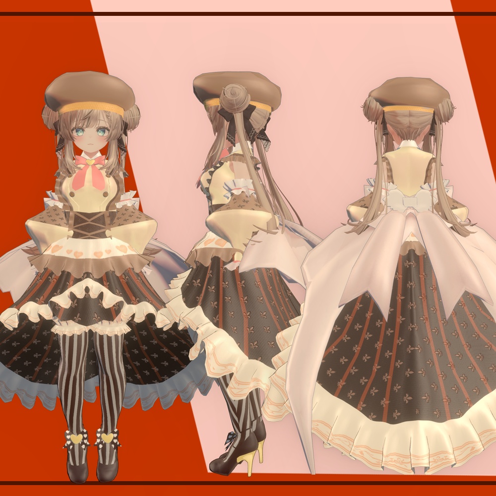 【萌-Moe- マヌカ-Manuka- 桔梗-Kikyou- 瑞希-Mizuki- 対応】バレンタインドレス