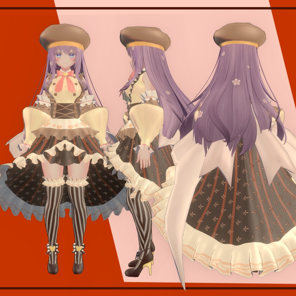 【萌-Moe- マヌカ-Manuka- 桔梗-Kikyou- 瑞希-Mizuki- 対応】バレンタインドレス