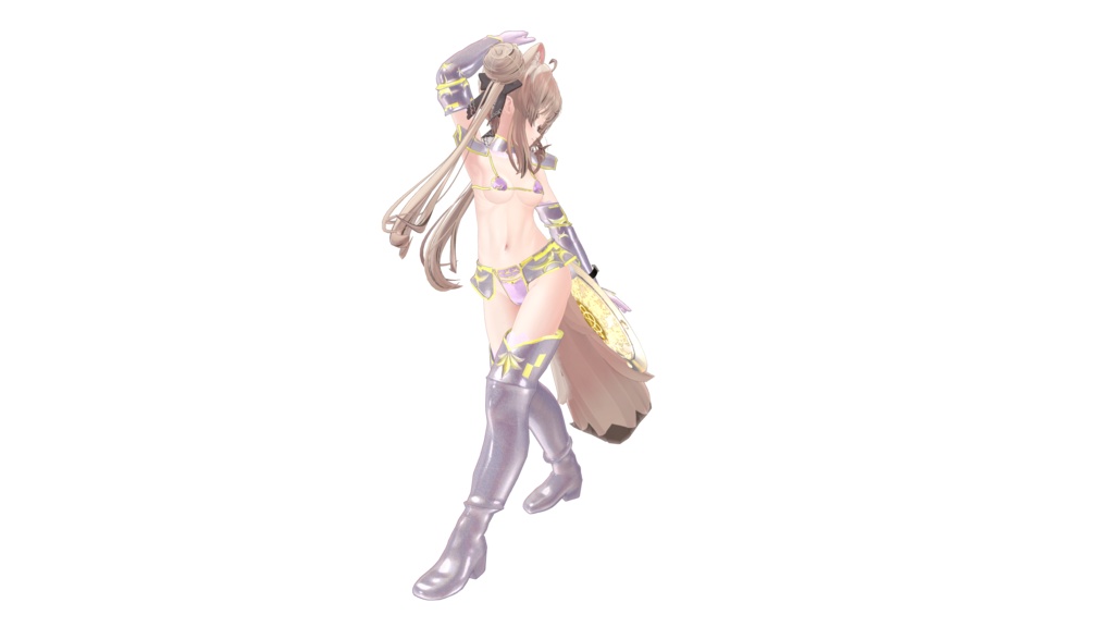 【マヌカ-Manuka- 他3アバター対応】ビキニアーマー【盾付き】