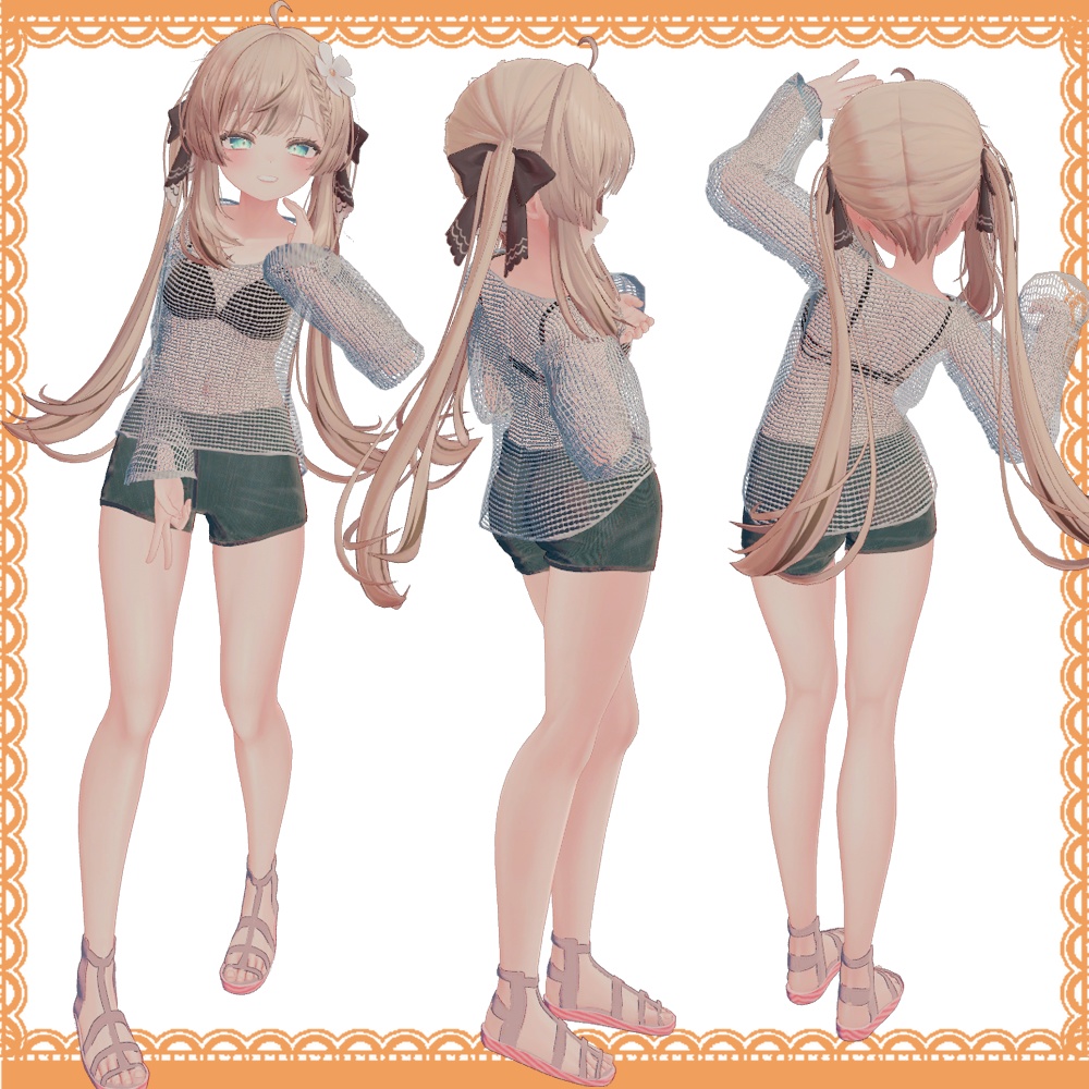 【マヌカ -Manuka- 対応】レイヤードメッシュトップス