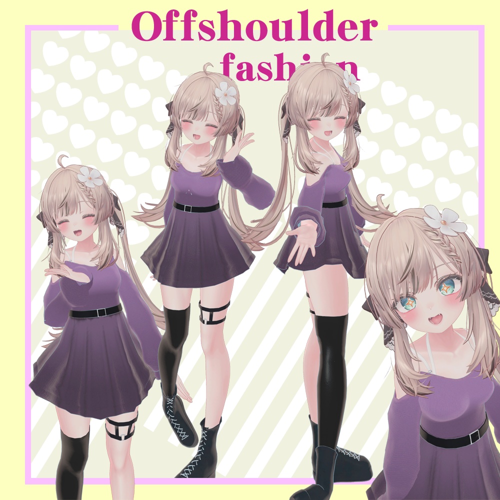 【マヌカ-Manuka- サフィー -Saphhy- 竜胆 -Rindo- 対応】オフショルダーファッション