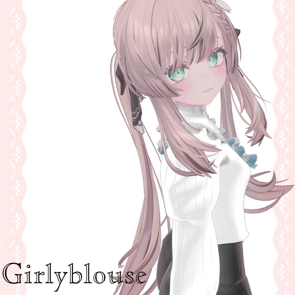 【5アバター対応】ガーリーブラウス