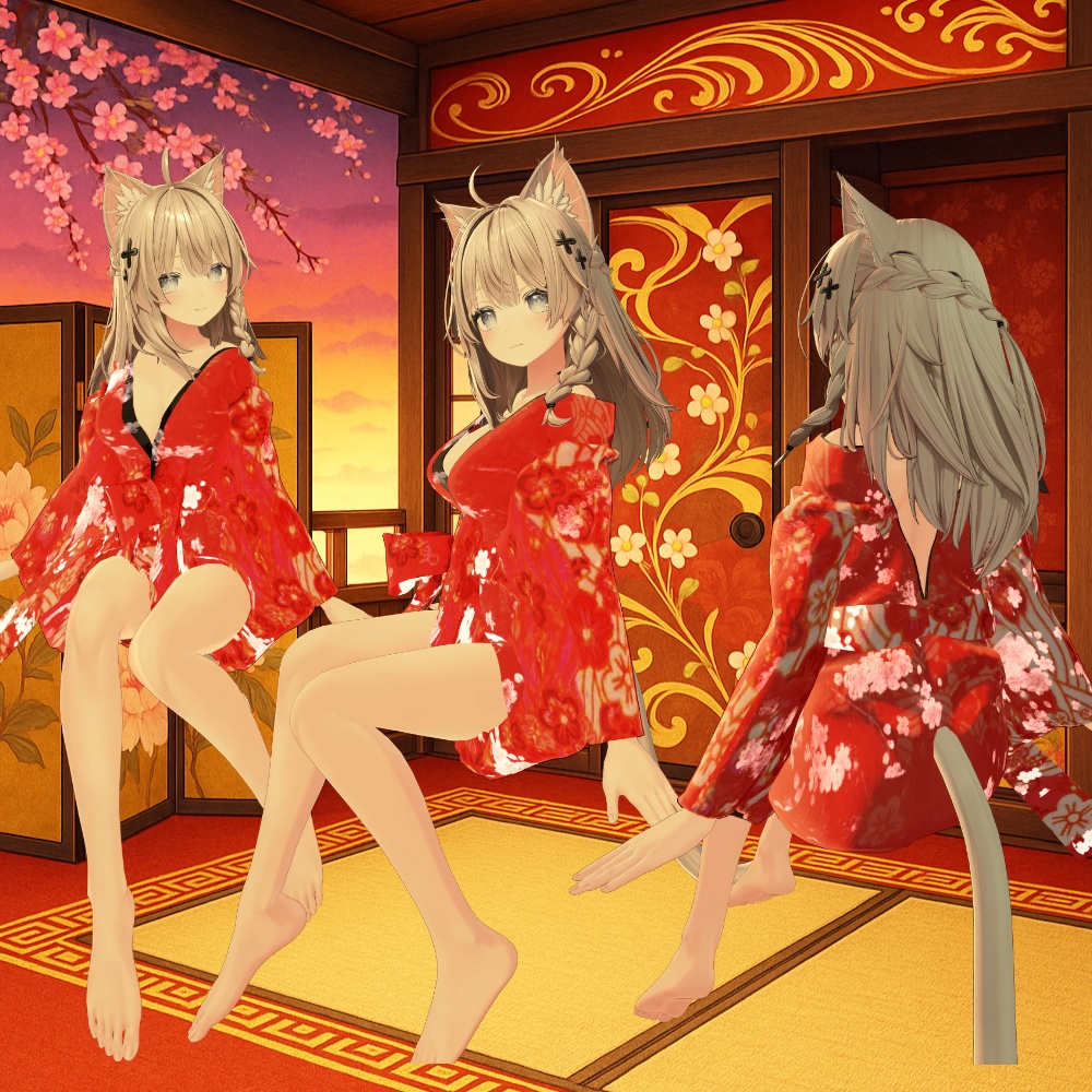 🌸花魁綺譚 -Oiran Kitan-|3アバター対応|