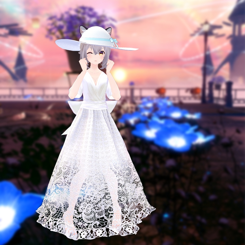 【8アバター対応】涼暮の高原ワンピース -Kogen Picnic Dress-