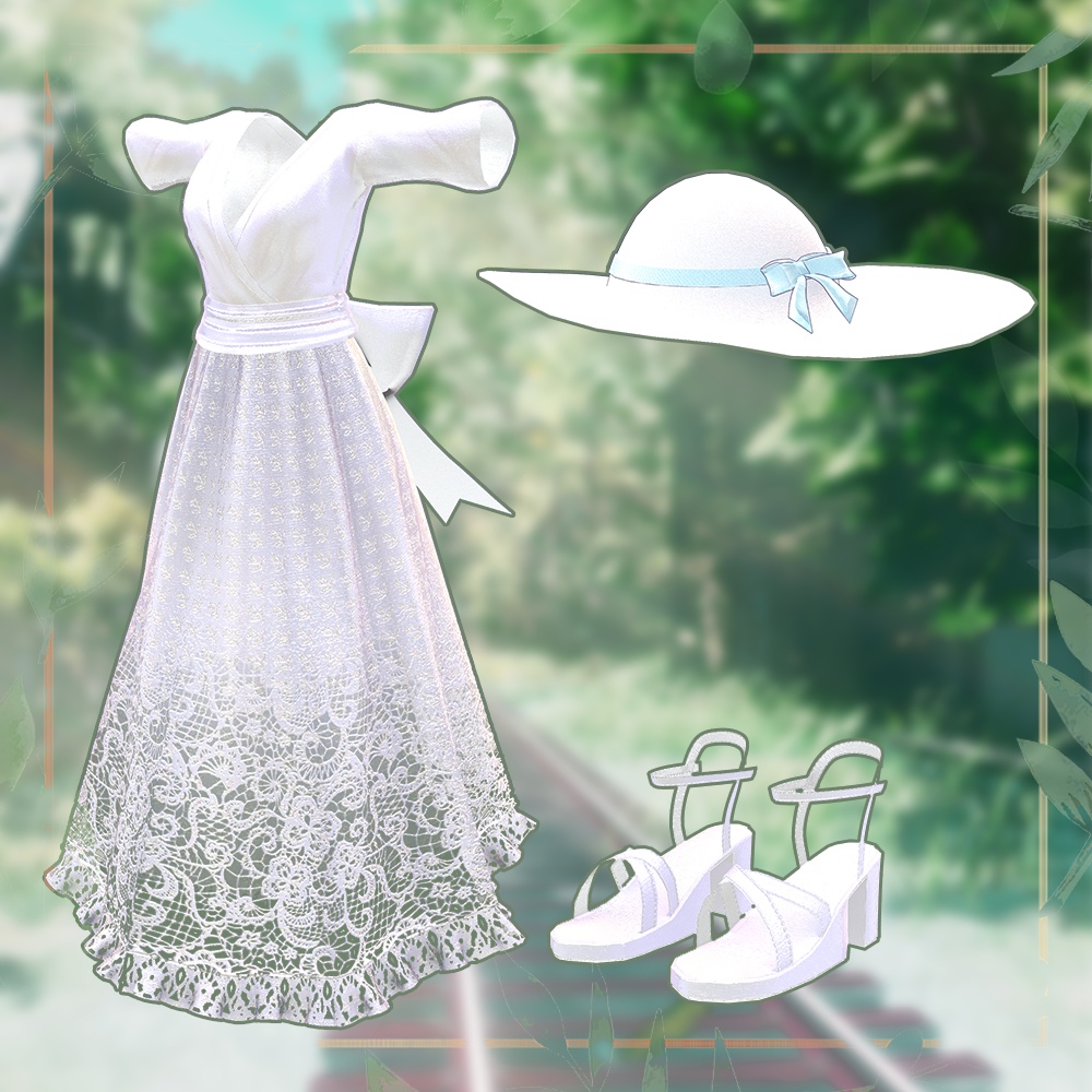 【8アバター対応】涼暮の高原ワンピース -Kogen Picnic Dress-