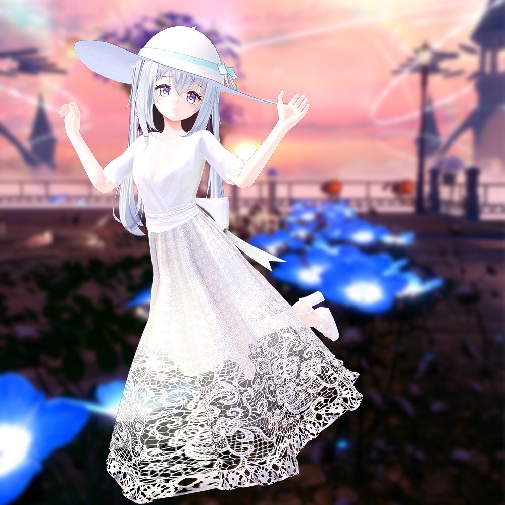 【8アバター対応】涼暮の高原ワンピース -Kogen Picnic Dress-