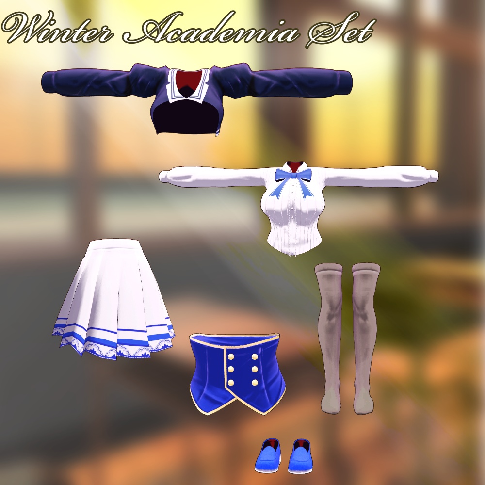 【4Avater】Winter Academia Set|冬を彩るブレザー制服衣装