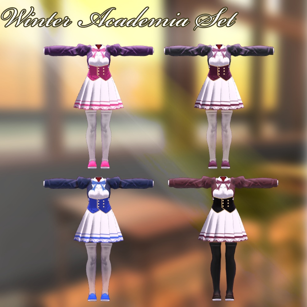 【4Avater】Winter Academia Set|冬を彩るブレザー制服衣装