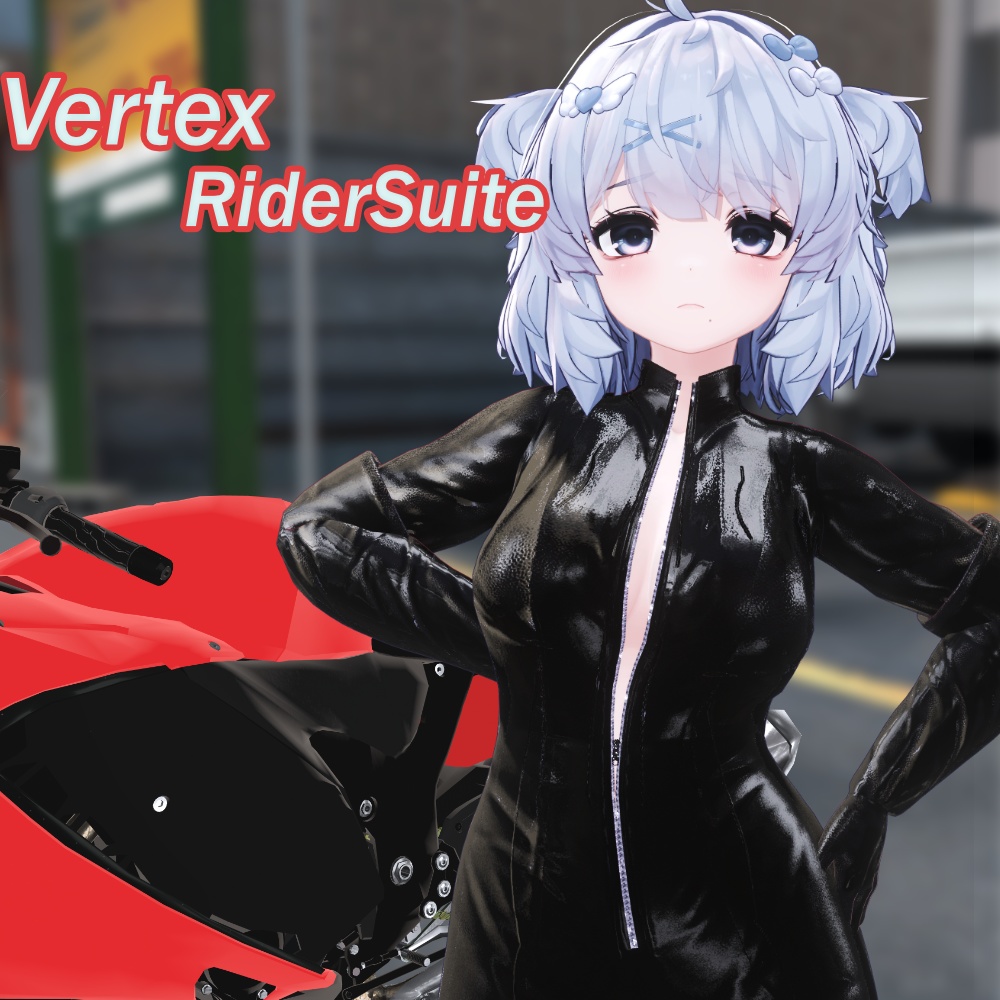 【VRC想定】"VertexRiderSuit-ライダースーツ-" for 8 Avatars|
