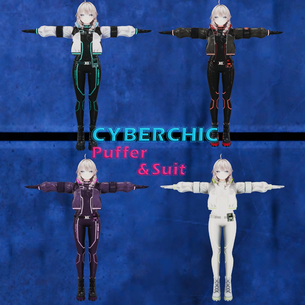【4アバター対応】CYBER_CHIC Puffer&Suit【リリース記念2月末までsale】