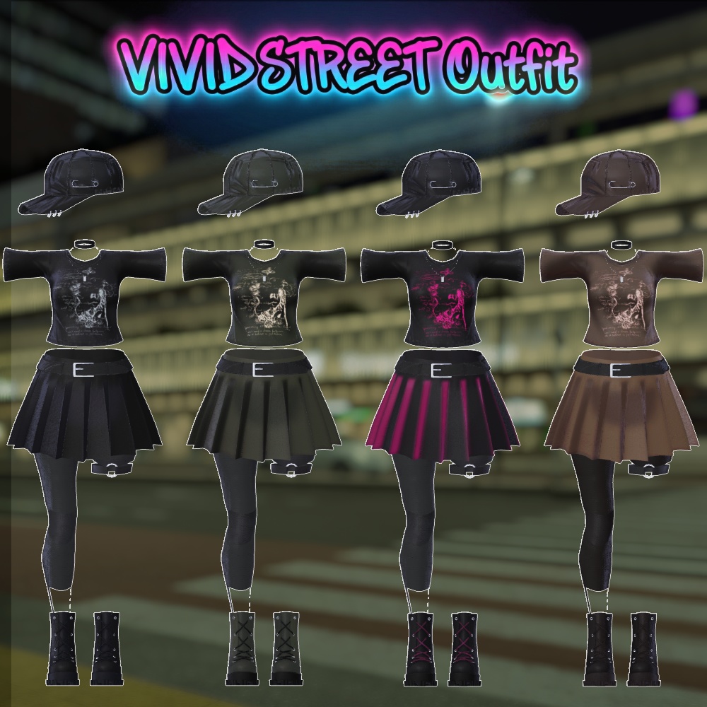【5アバター対応】VIVID STREET Outfit 【4/30〆Sale】