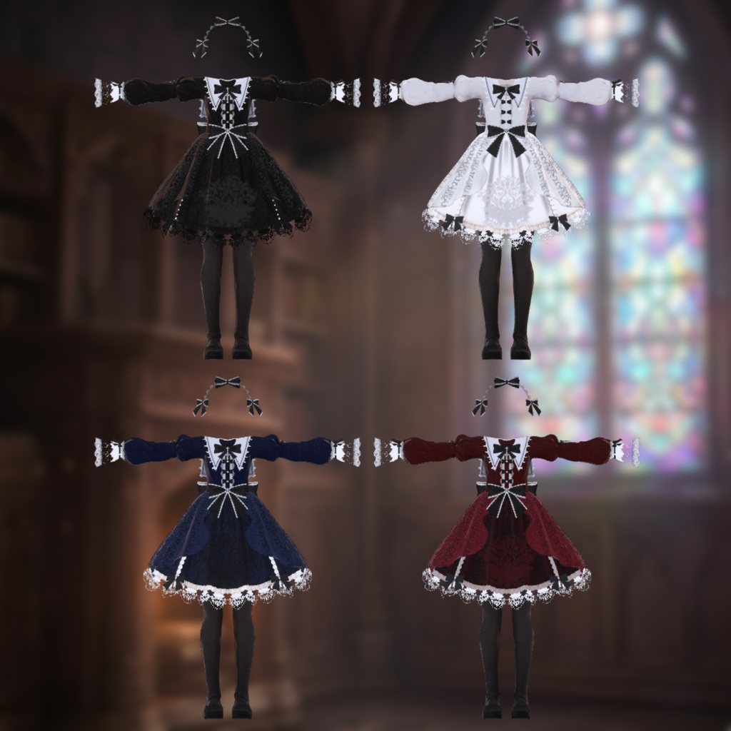 【6AvaterSuport】Classic Gothic Dress -Oratorium-