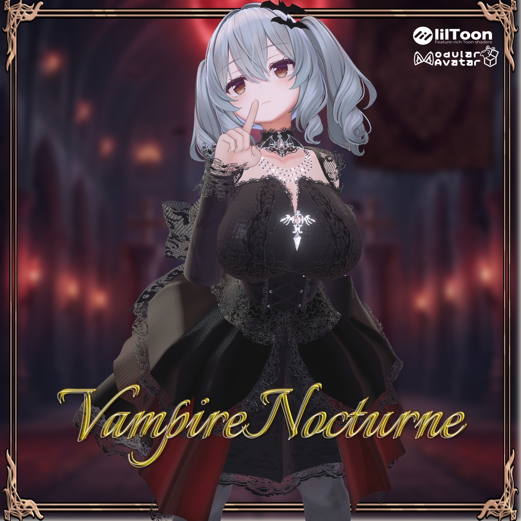 【8アバター対応】3D衣装『VampireNocturne』10/20〆Sale