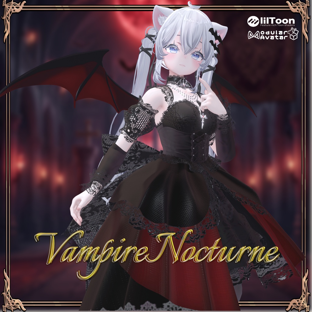 【9アバター対応】3D衣装『VampireNocturne』10/20〆Sale