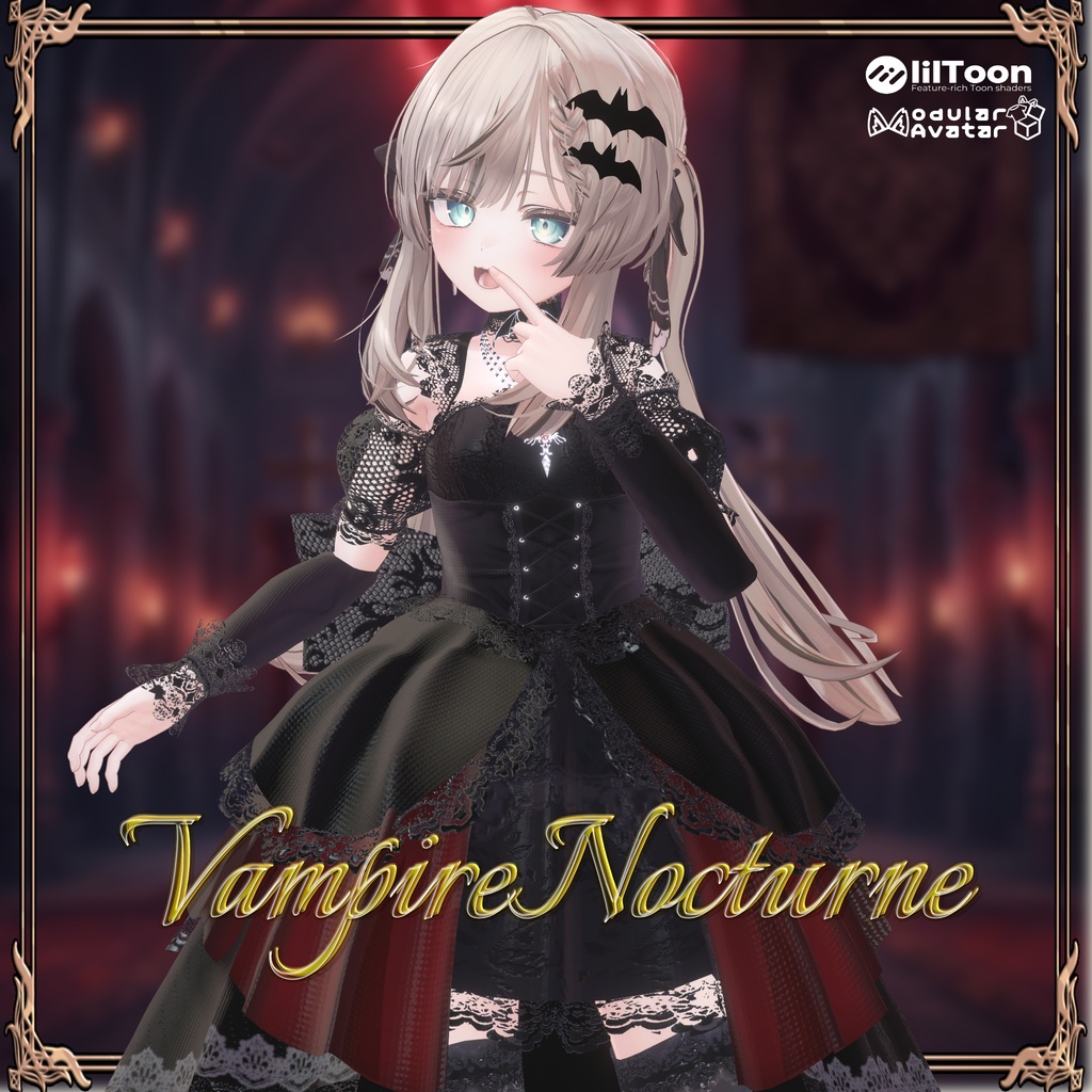 【6アバター対応】3D衣装『VampireNocturne』10/20〆Sale