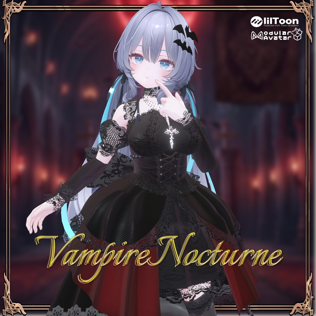 【8アバター対応】3D衣装『VampireNocturne』10/20〆Sale