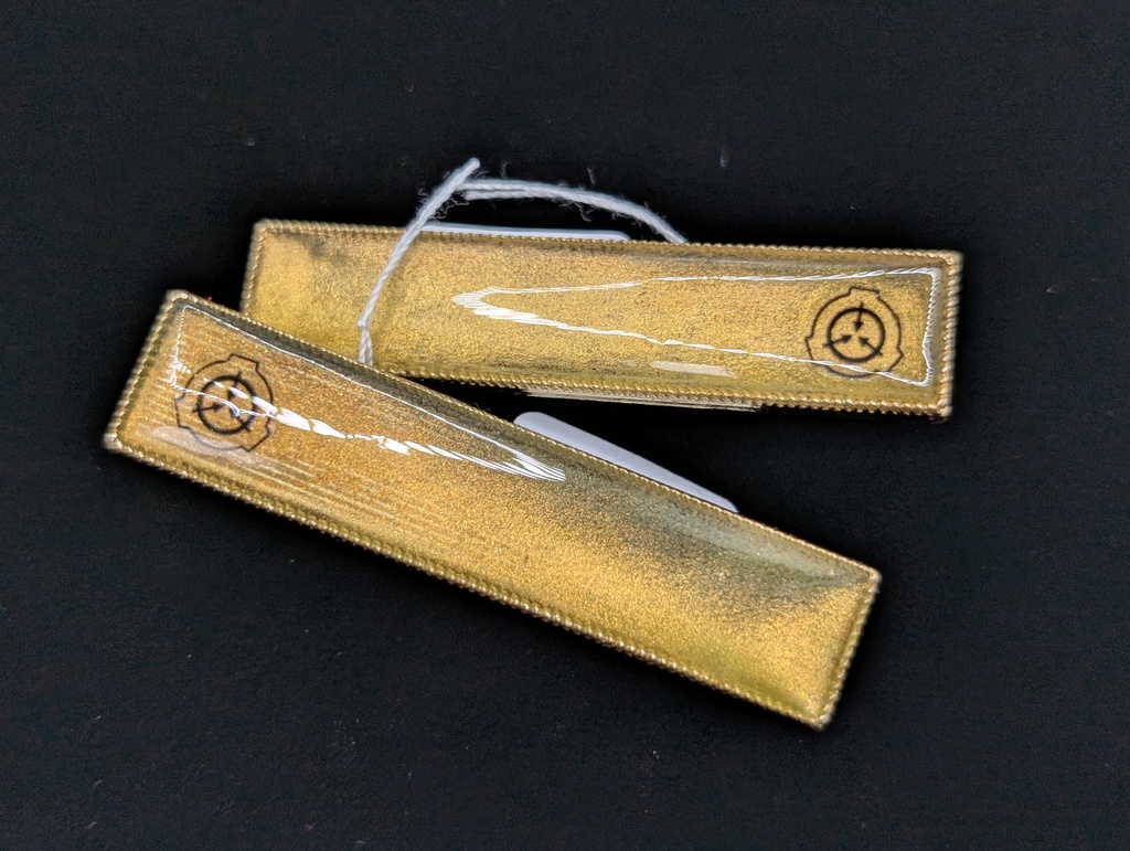 オブジェクトクラスカラー髪留め